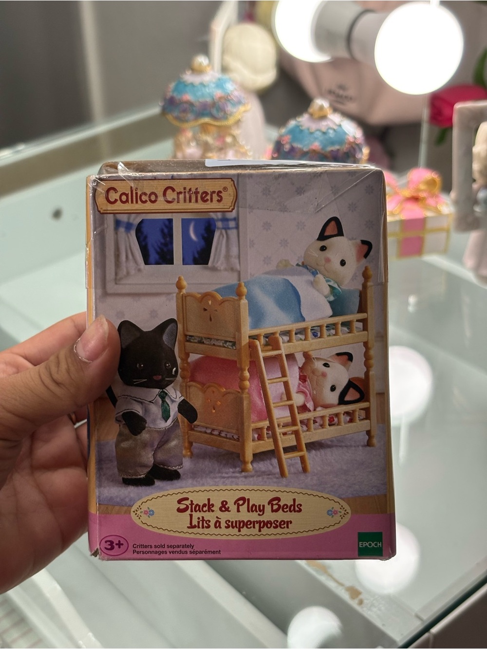 Calico Critter Stack & Play Bunk Beds - Pink/Blue